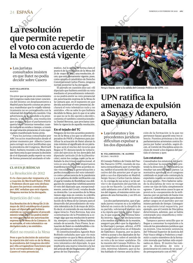 ABC MADRID 06-02-2022 página 24