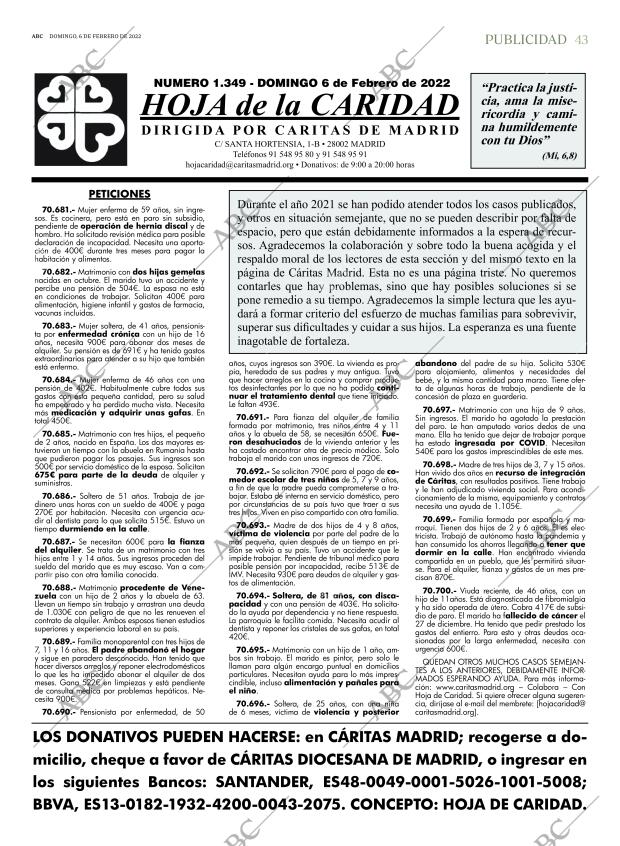 ABC MADRID 06-02-2022 página 43