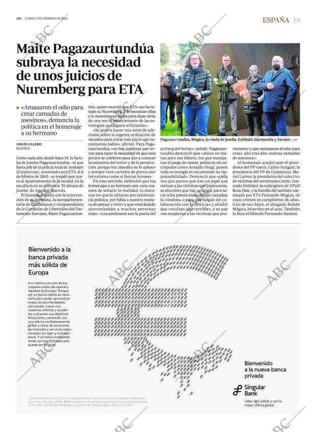 ABC MADRID 07-02-2022 página 19