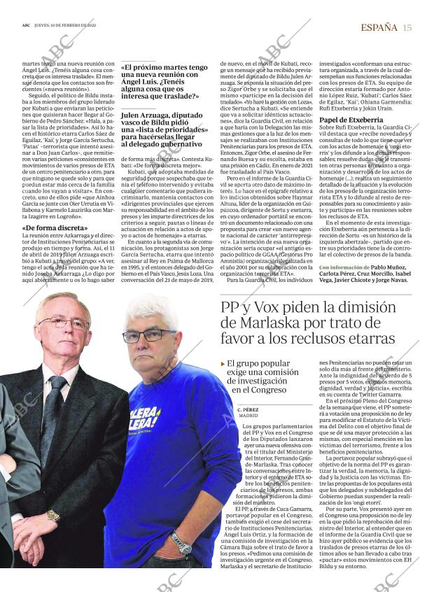 ABC MADRID 10-02-2022 página 15