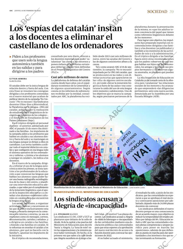 ABC MADRID 10-02-2022 página 39