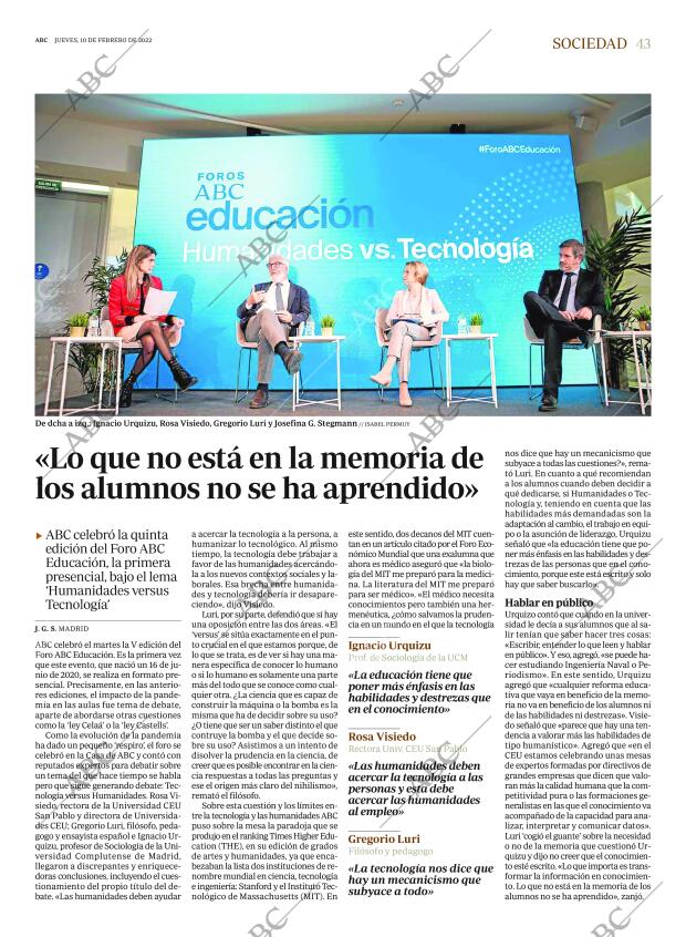 ABC MADRID 10-02-2022 página 43