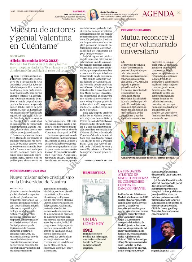 ABC MADRID 10-02-2022 página 61