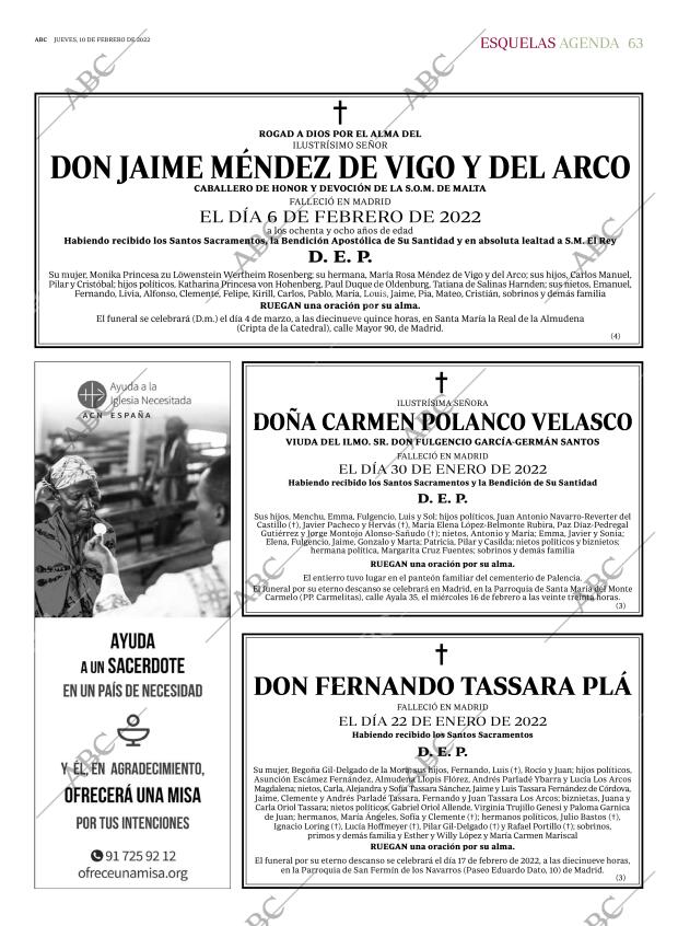 ABC MADRID 10-02-2022 página 63