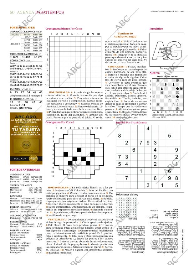 ABC MADRID 12-02-2022 página 50