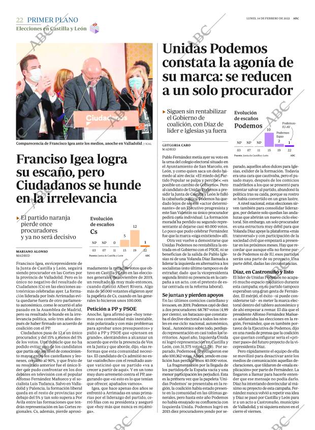 ABC SEVILLA 14-02-2022 página 22
