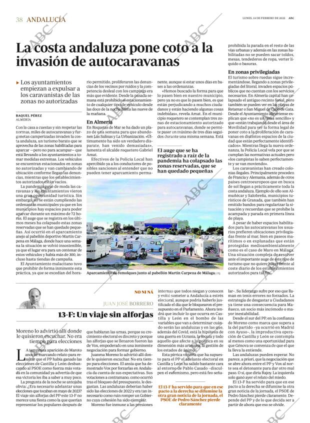 ABC SEVILLA 14-02-2022 página 38