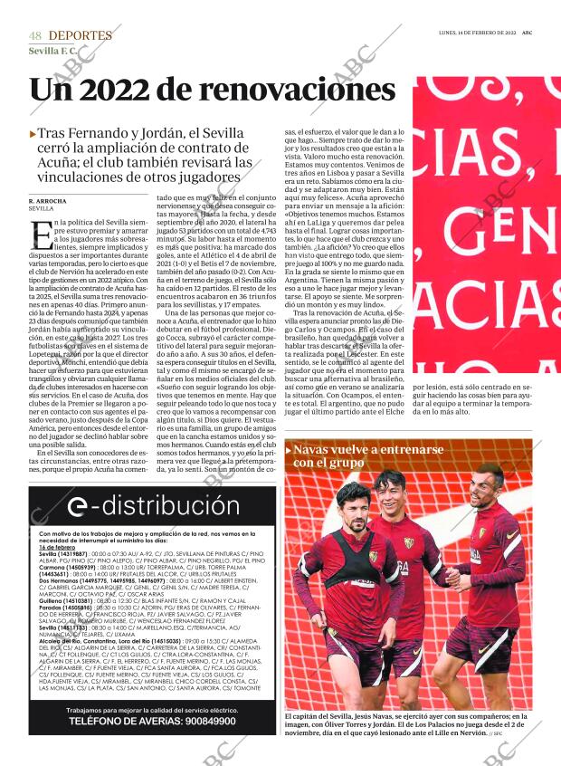 ABC SEVILLA 14-02-2022 página 48