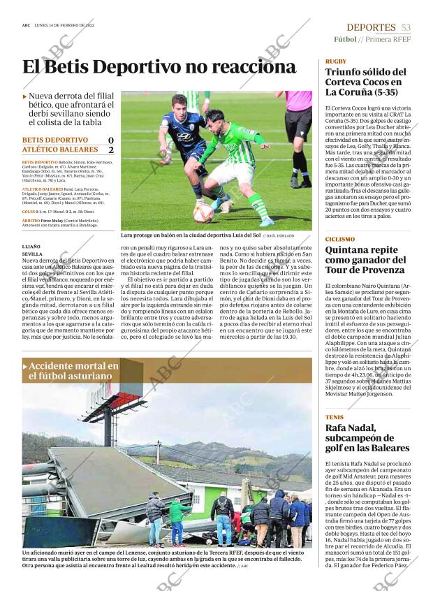 ABC SEVILLA 14-02-2022 página 53