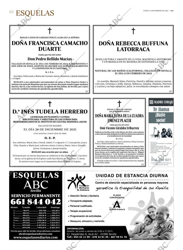 ABC SEVILLA 14-02-2022 página 82