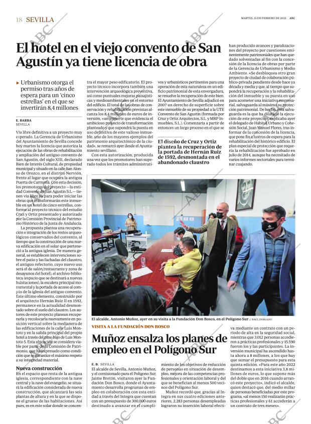 ABC SEVILLA 15-02-2022 página 18