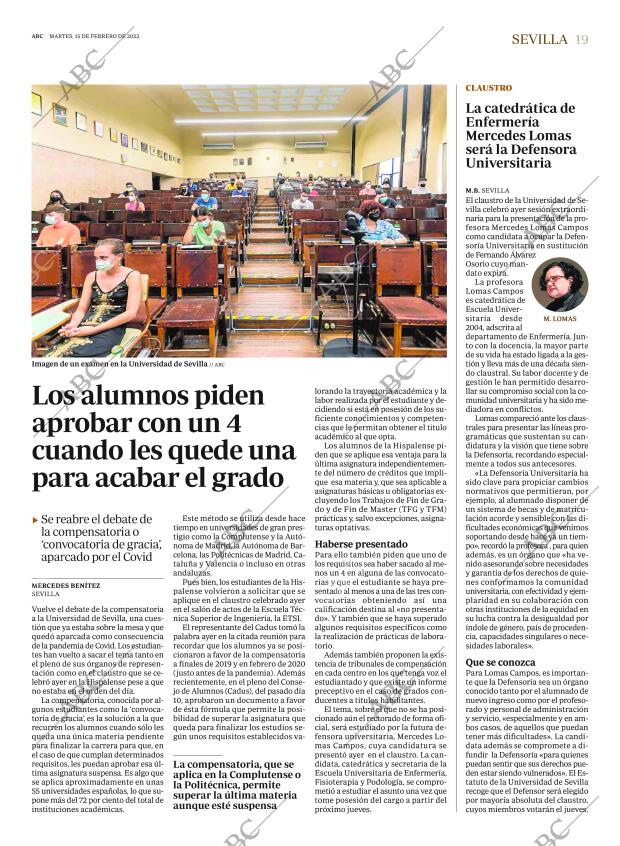 ABC SEVILLA 15-02-2022 página 19