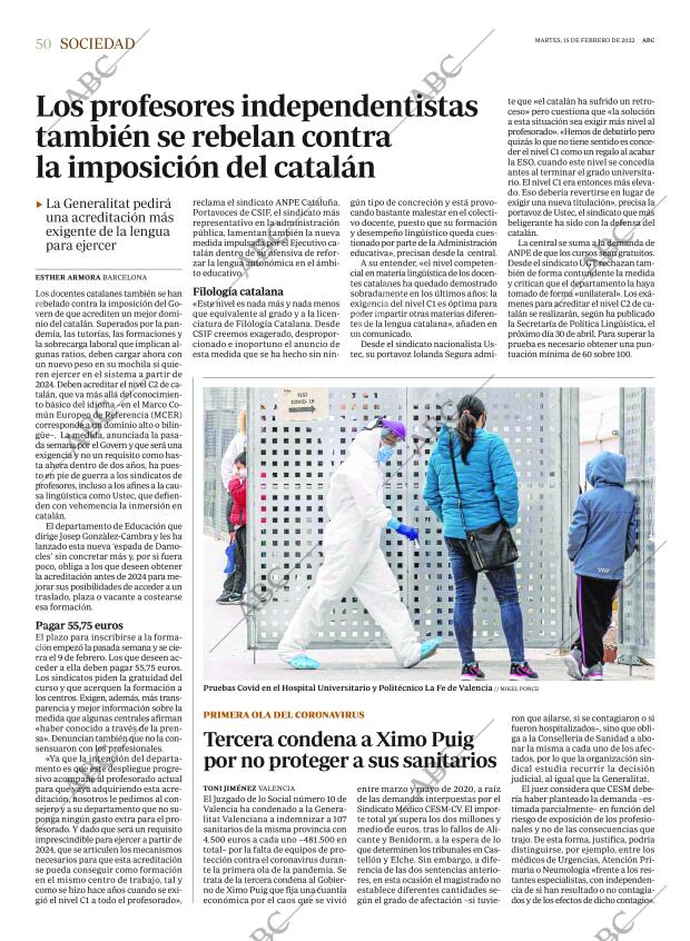 ABC SEVILLA 15-02-2022 página 50