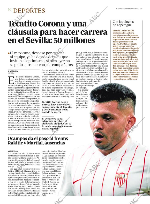 ABC SEVILLA 15-02-2022 página 60