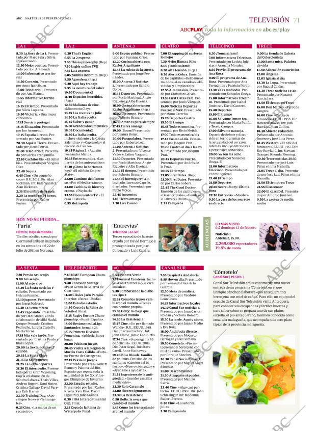 ABC SEVILLA 15-02-2022 página 71