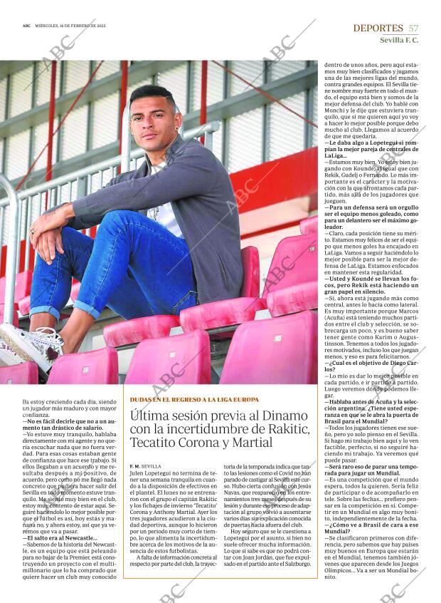 ABC SEVILLA 16-02-2022 página 57