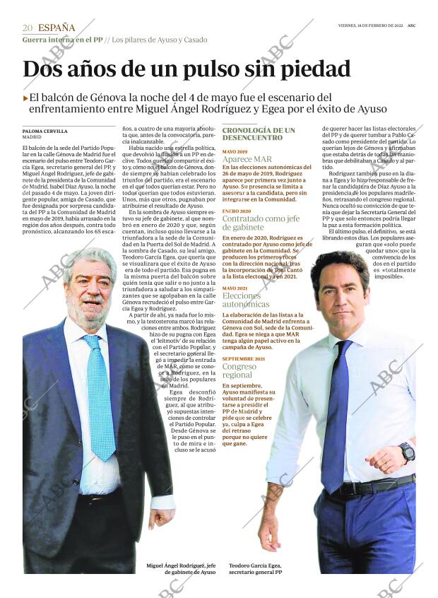 ABC MADRID 18-02-2022 página 20