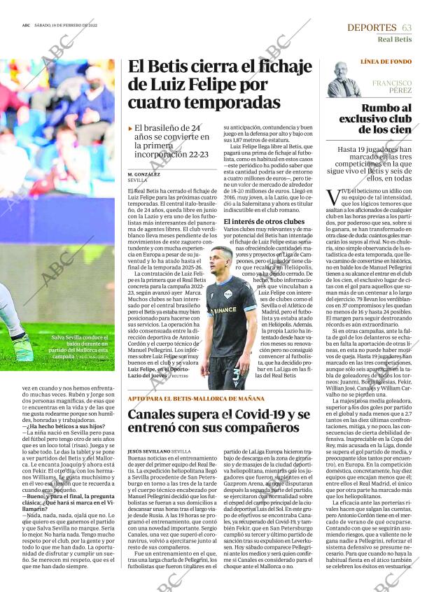ABC SEVILLA 19-02-2022 página 63