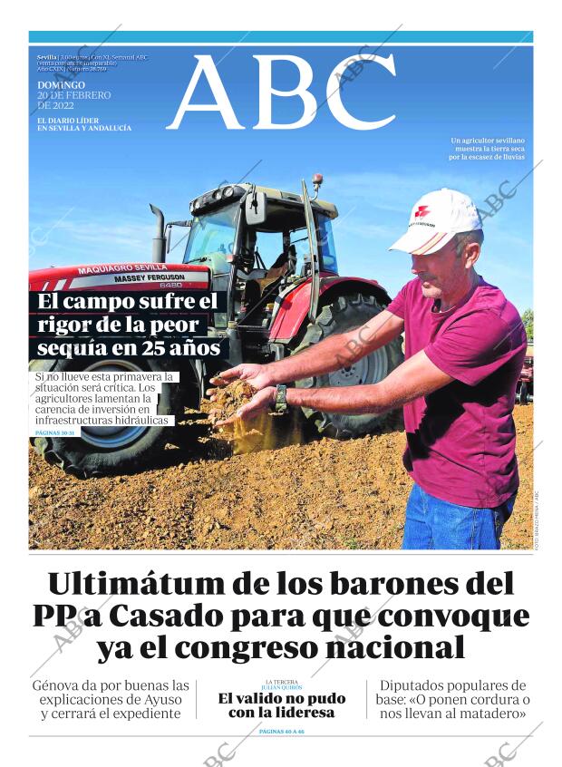 ABC SEVILLA 20-02-2022 página 1