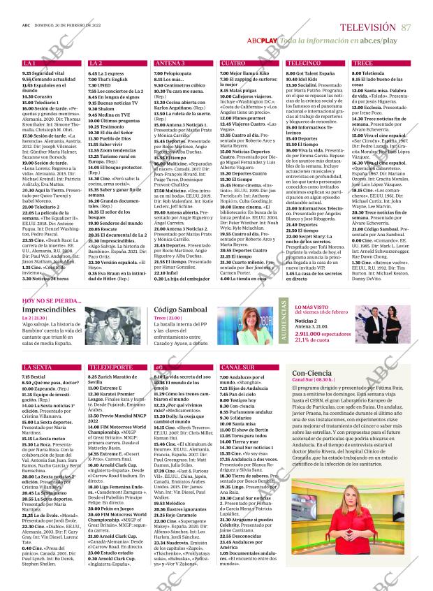 ABC SEVILLA 20-02-2022 página 87