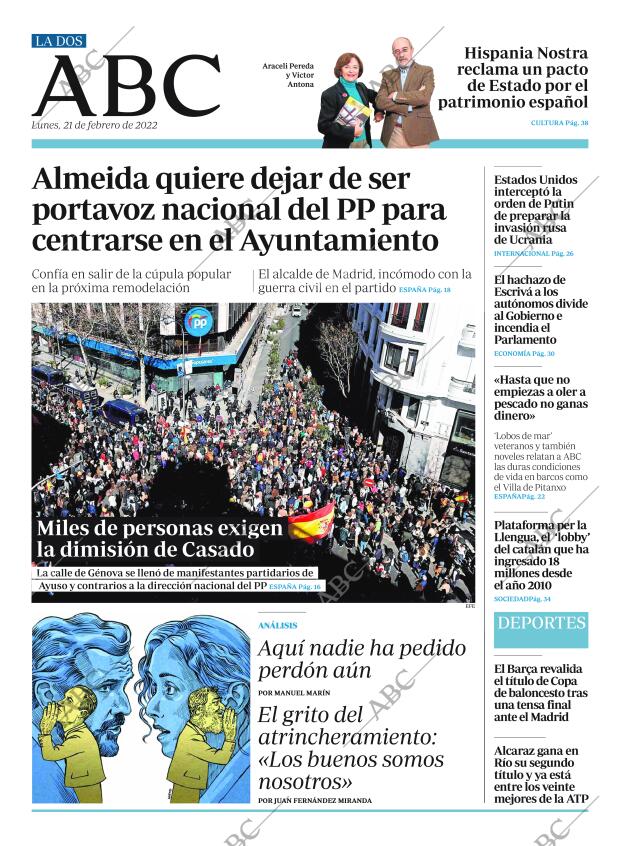 ABC MADRID 21-02-2022 página 2