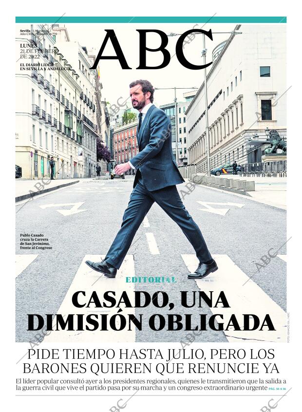 ABC SEVILLA 21-02-2022 página 1