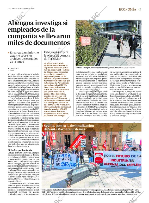 ABC SEVILLA 22-02-2022 página 45
