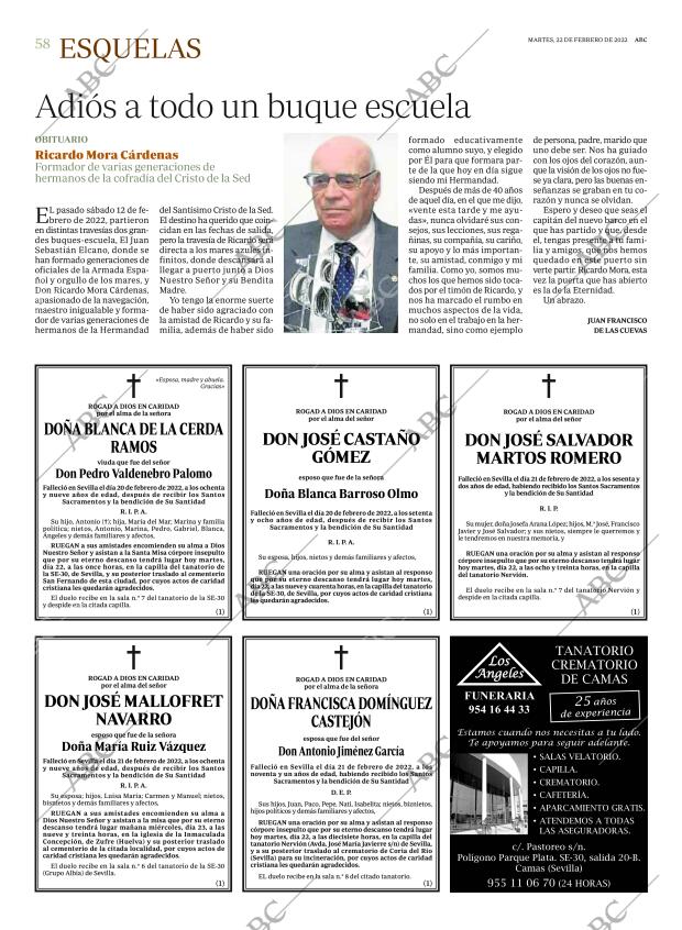 ABC SEVILLA 22-02-2022 página 58