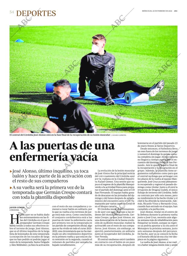 ABC CORDOBA 23-02-2022 página 54