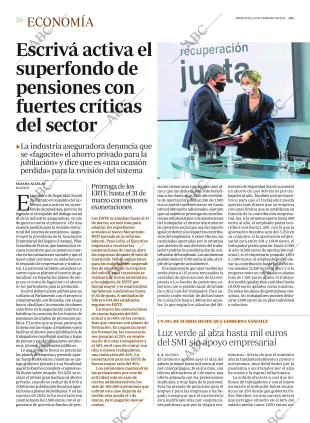 ABC MADRID 23-02-2022 página 28
