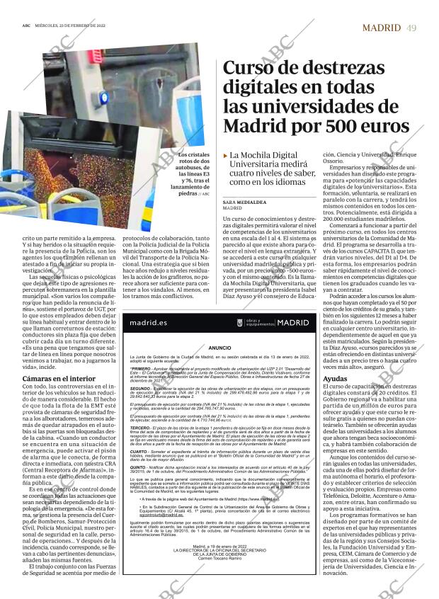ABC MADRID 23-02-2022 página 49