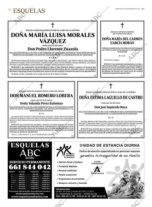 ABC SEVILLA 23-02-2022 página 58