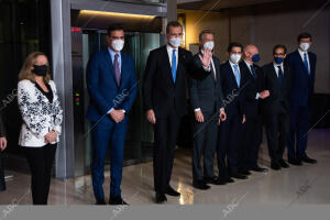 El Rey Felipe VI preside la cena oficial de inauguración del Mobile World...