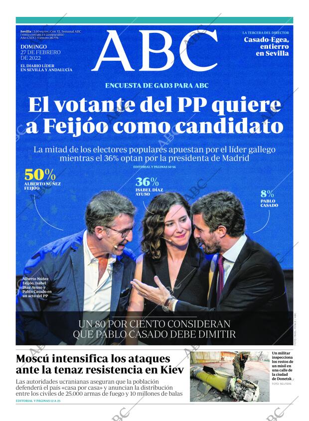 ABC SEVILLA 27-02-2022 página 1