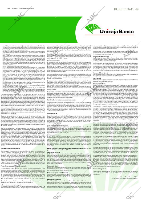 ABC SEVILLA 27-02-2022 página 49