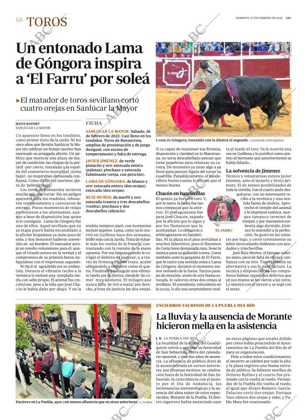 ABC SEVILLA 27-02-2022 página 68