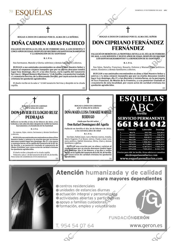 ABC SEVILLA 27-02-2022 página 70