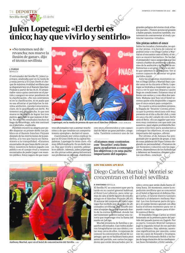 ABC SEVILLA 27-02-2022 página 74