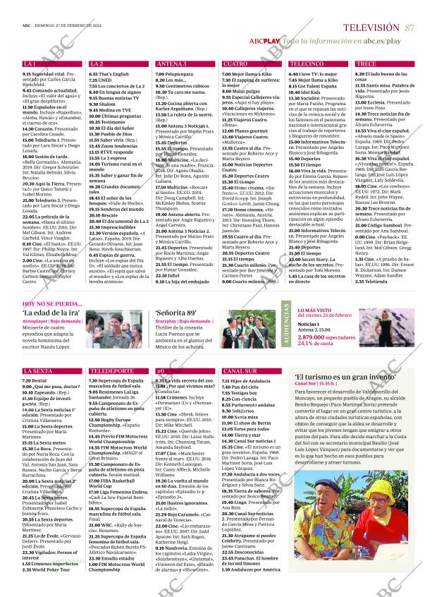 ABC SEVILLA 27-02-2022 página 87