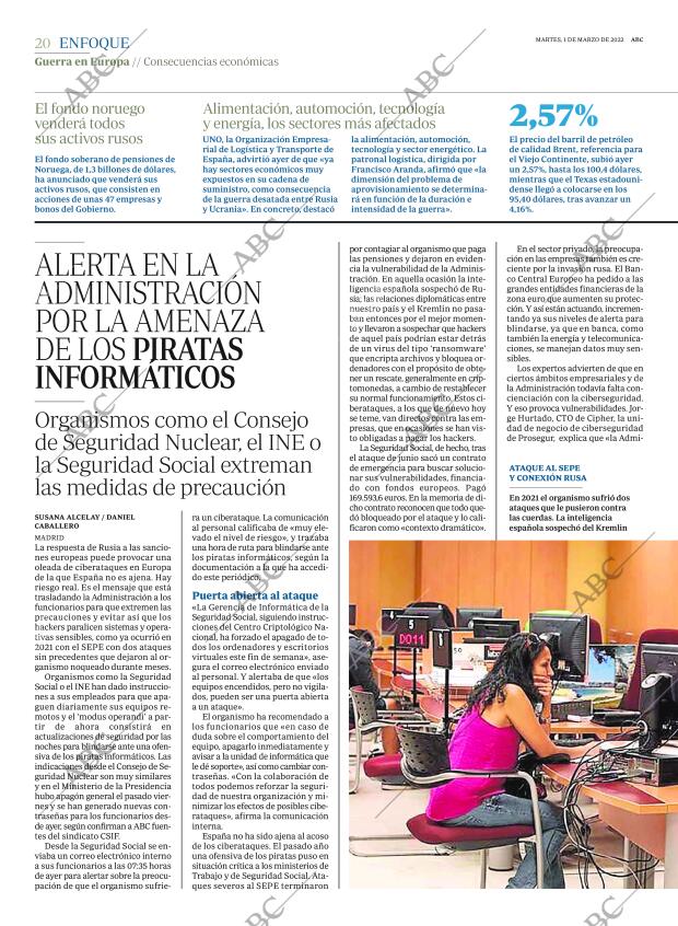 ABC MADRID 01-03-2022 página 20