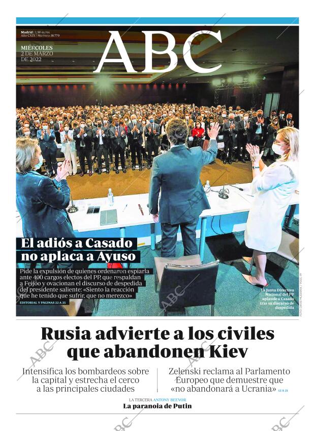 ABC MADRID 02-03-2022 página 1