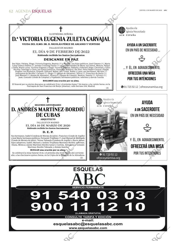 ABC MADRID 03-03-2022 página 62