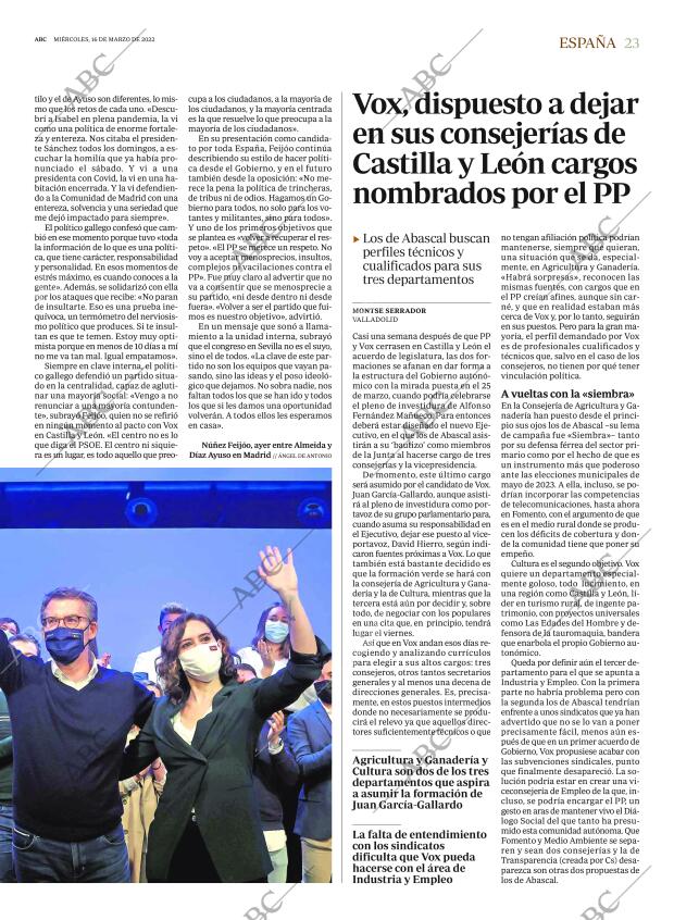 ABC MADRID 16-03-2022 página 23