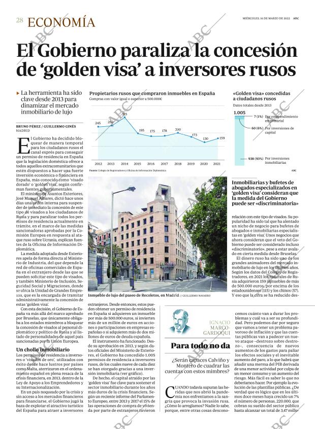 ABC MADRID 16-03-2022 página 28