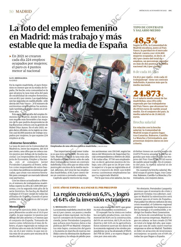 ABC MADRID 16-03-2022 página 50