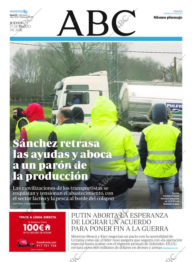 ABC MADRID 17-03-2022 página 1