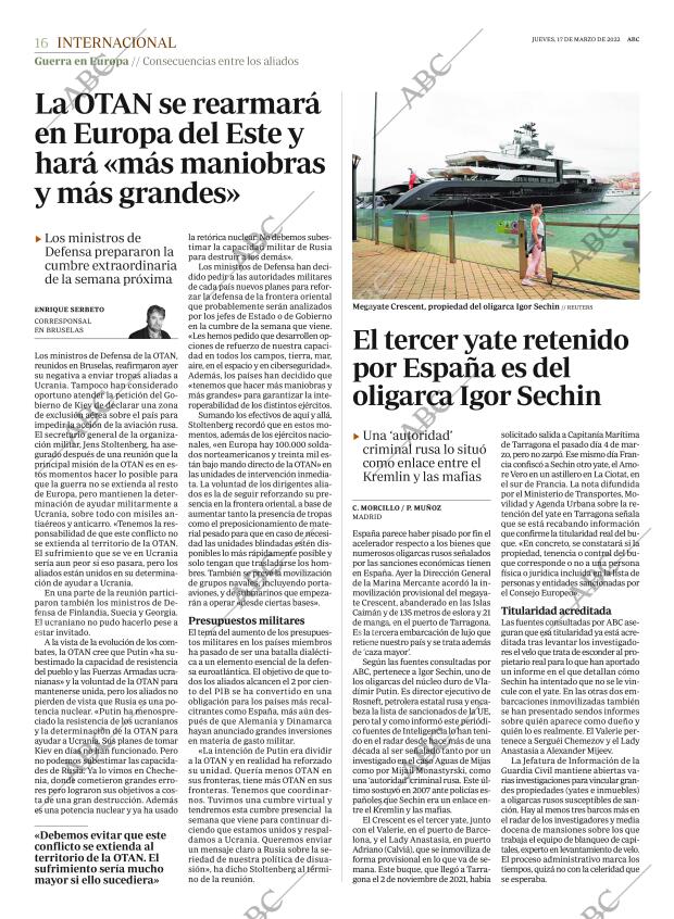ABC MADRID 17-03-2022 página 16