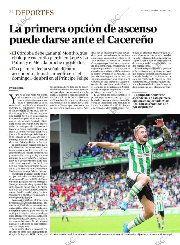 ABC CORDOBA 25-03-2022 página 54