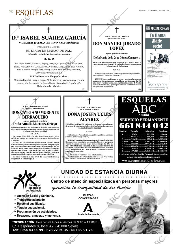 ABC SEVILLA 27-03-2022 página 70