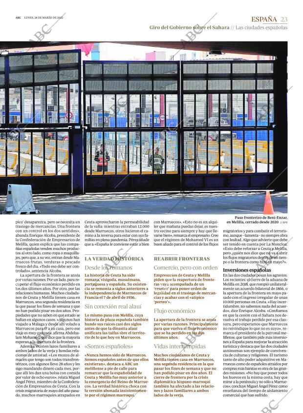 ABC MADRID 28-03-2022 página 23